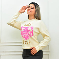 Pullover tigre y lentejuelas