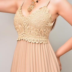 MAXI VESTIDO PLISADO