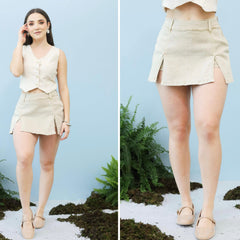 Falda con short