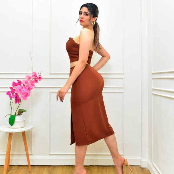 CONJUNTO STRAPLESS CREMALLERAS