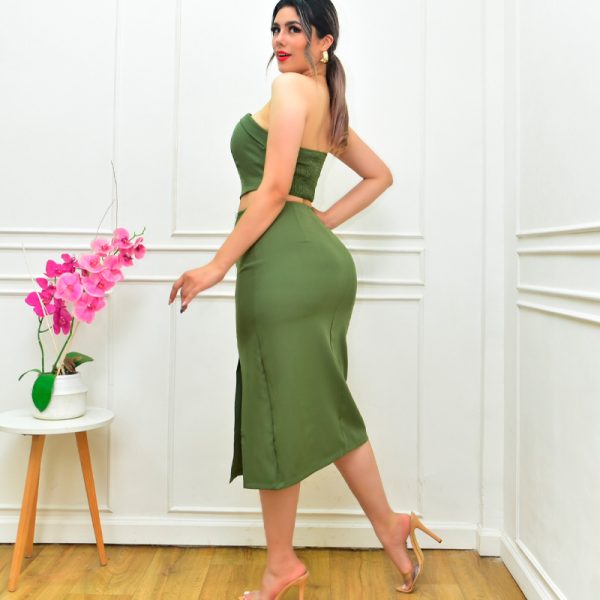 CONJUNTO STRAPLESS CREMALLERAS