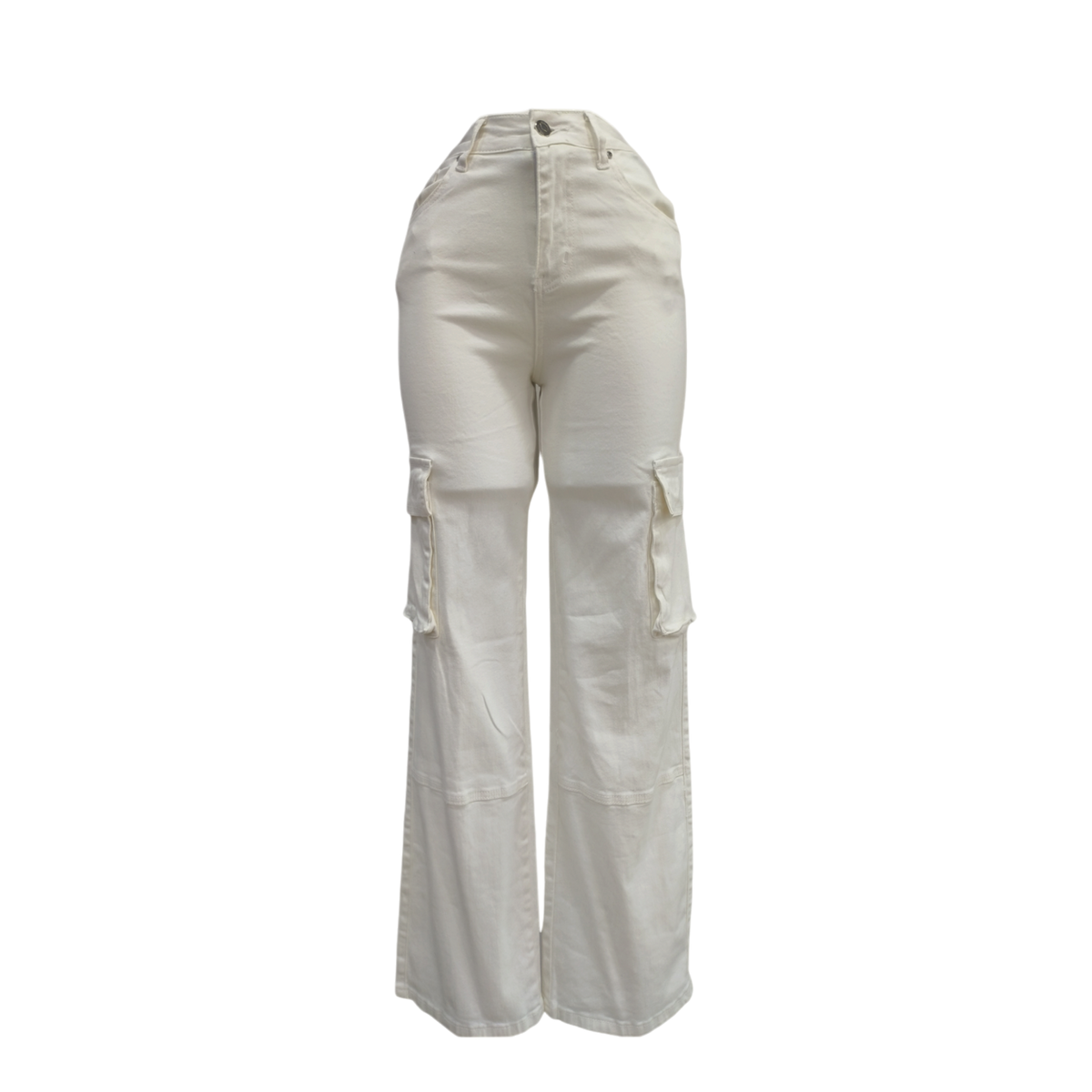 Pantalon cargo blanco