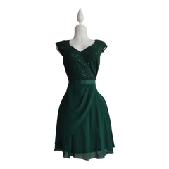 Vestido lentejuela verde