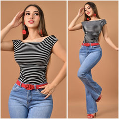 BLUSA DE HOMBROS CAIDOS