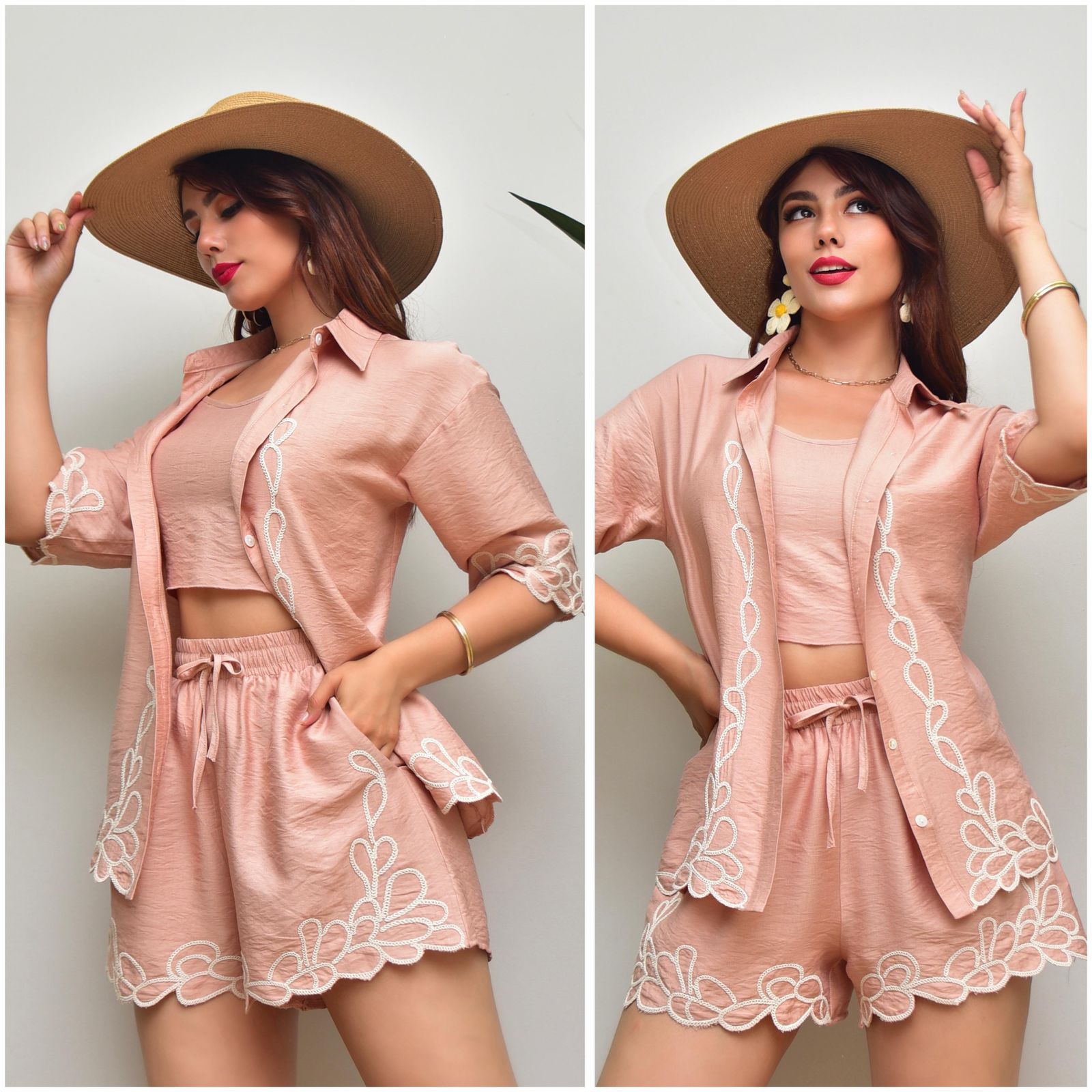 CONJUNTO BOHEMIO DE 3 PIEZAS