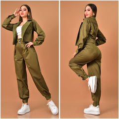 CONJUNTO DE CHAQUETA CORTA